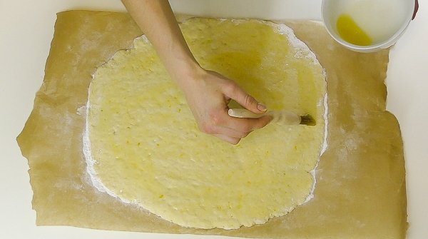 brushing ghee butter dairy free cinnamon rolls