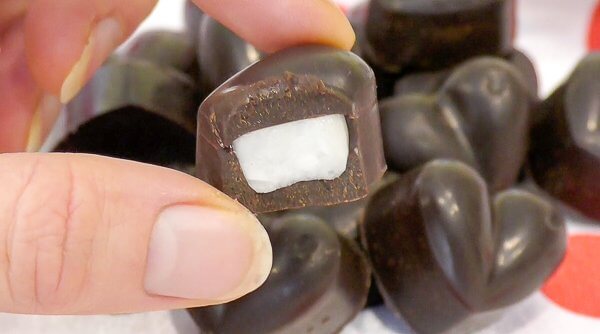 peppermint cream filled chocolates dairy free