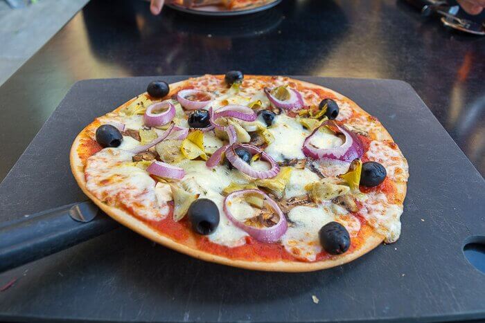 Vegan Giardiniera pizza review Pizza Express 