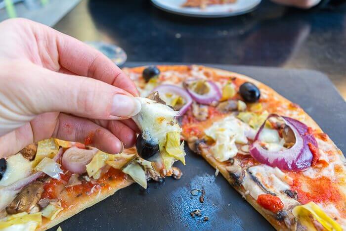 Pizza Express vegan cheese topping