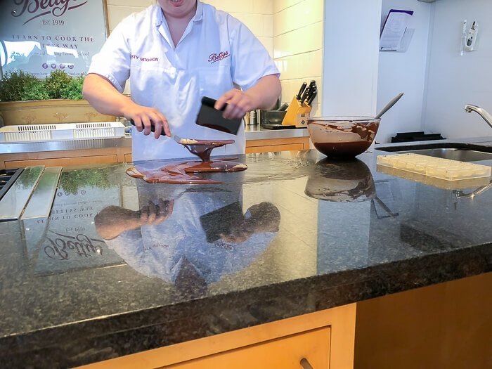 Kirsty tempering chocolate Bettys course review