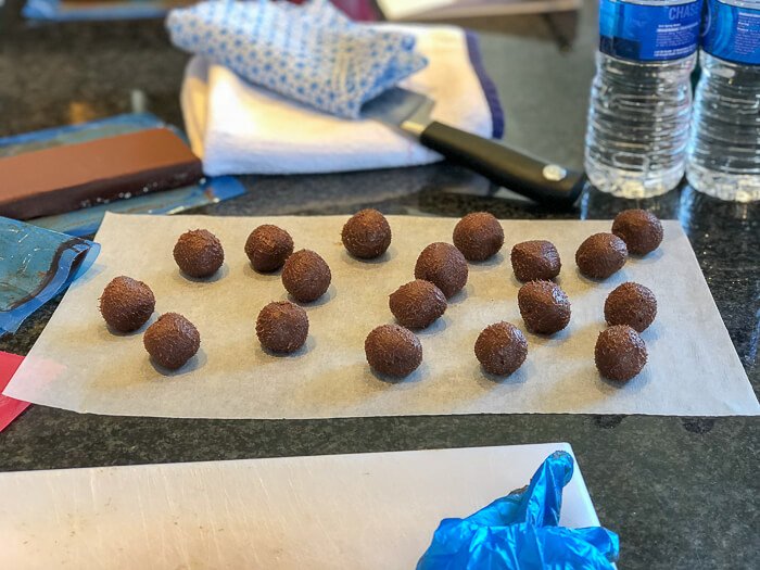 making truffles Bettys chocolate course review